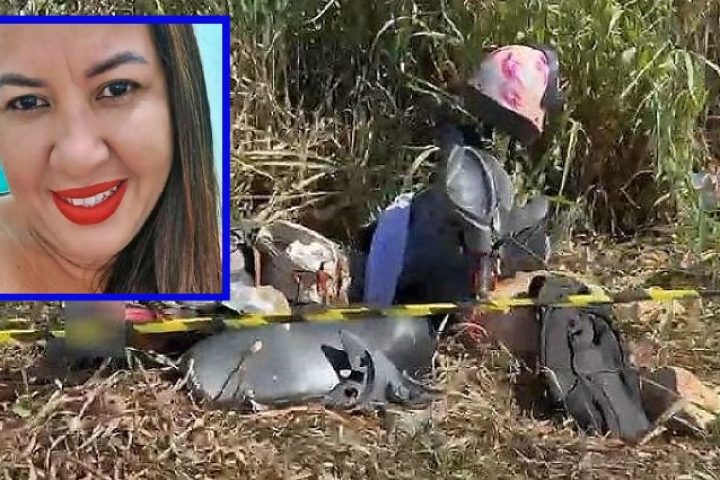 Mulher de 42 anos morre após perder controle de Biz e bater contra placa em MT