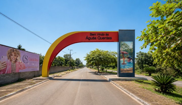 Obras de calçadas e novo Pórtico das Águas Quentes avançam em Barra do Garças