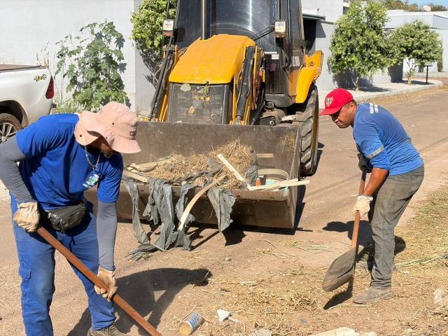Prefeitura de Barra do Garças realiza serviços de limpeza e roçagem em diversos bairros
