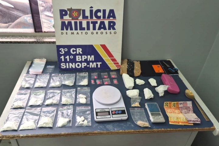 PM prende três após tentativa de levar drogas para detento em presídio de Sinop