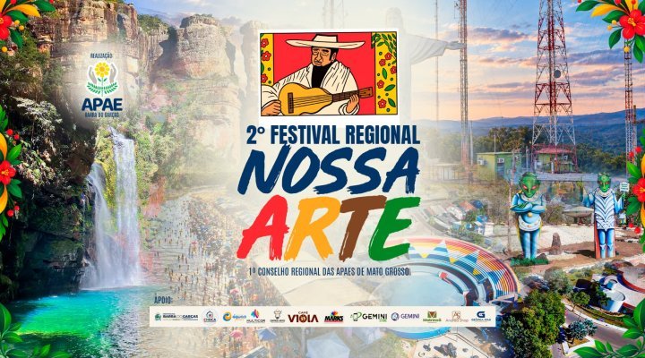 Festival Regional Nossa Arte começa na próxima quinta-feira (29/10) em Barra do Garças